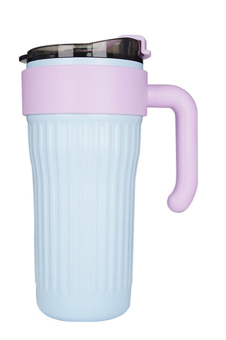 Thermo Multifaceted Bottle – Insulated Stainless Steel Water Bottle with Straw & Handle