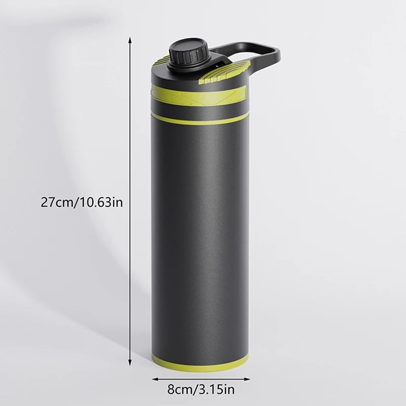Botella con filtro de agua de supervivencia: 800 ml, sin BPA, para acampar y emergencias
